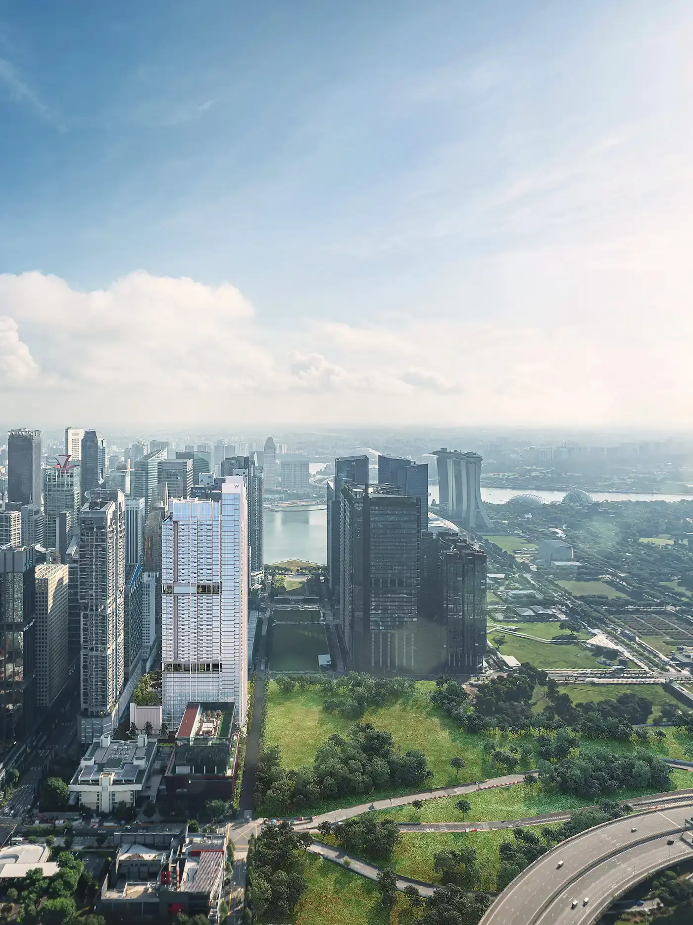 The Central Business District from Marina View