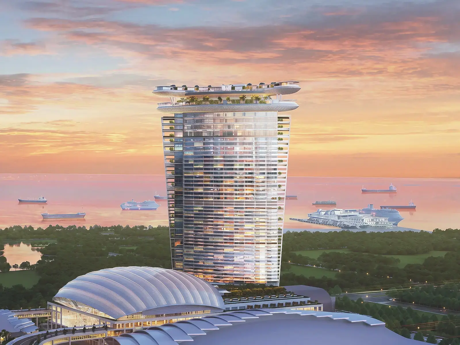 The next Marina Bay Sands tower, under development — artist’s impression